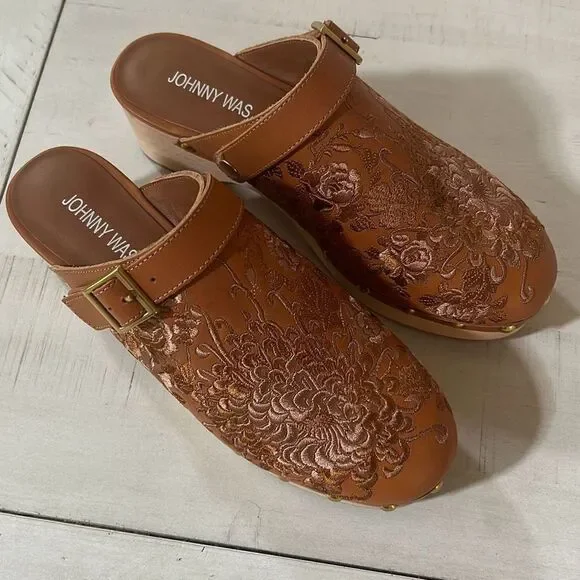 Johnny Was Embroidered Mules NEW - Picture 3 of 11